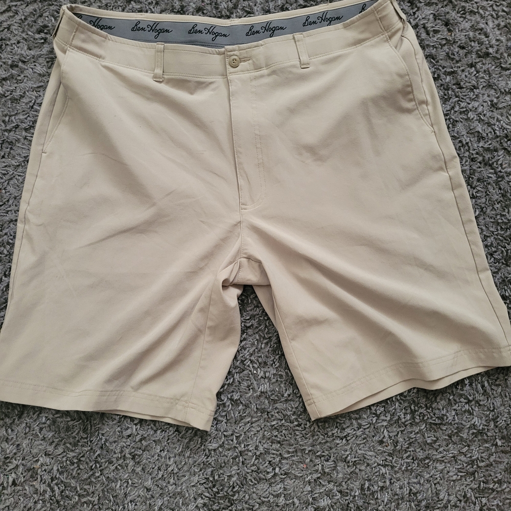 Ben Hogan Tan Khaki Golf Shorts